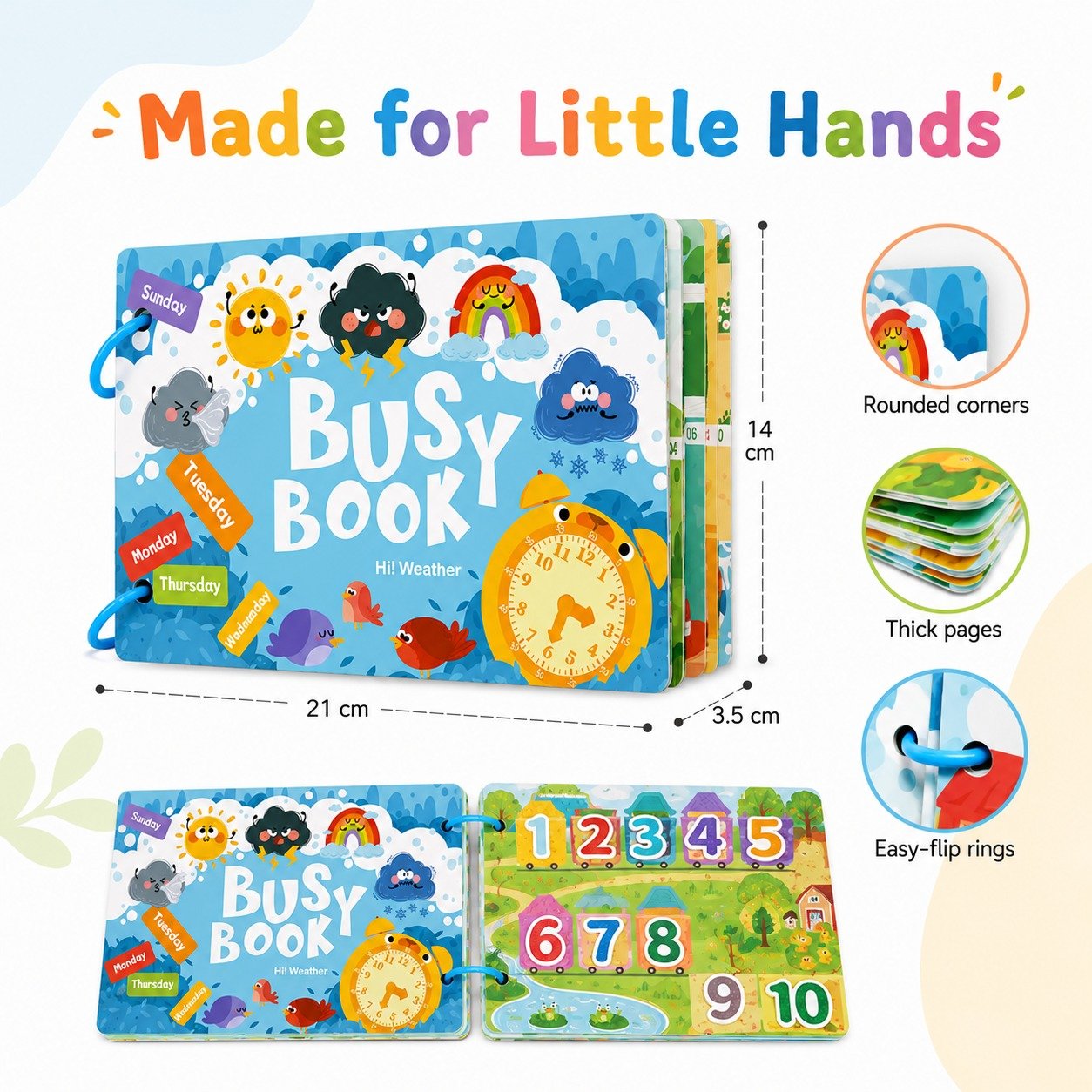 Busy book made for little hands